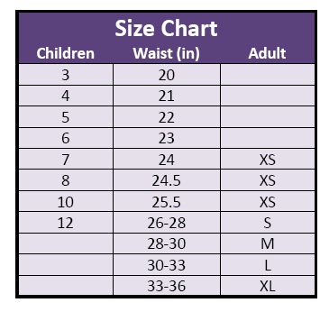 Diy Tutu Size Chart